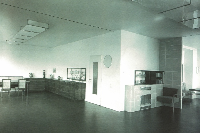 Dining room of the Havas Villa, designed by Lajos Kozma, 1931   Photo credit:  Hungarian Museum of Architecture and Monument Protection Documentation Center (MDK) Photo Archive, 092.908N.