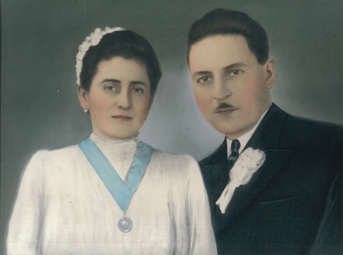 Etelka Varga and Géza Papp in 1948