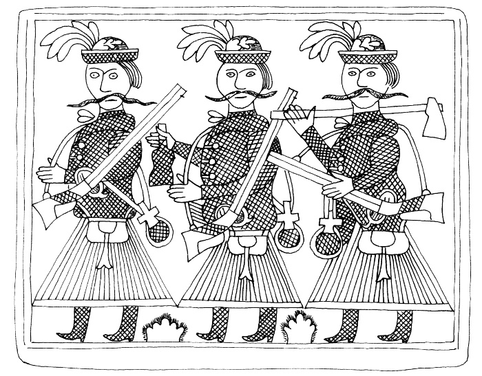 Lengyeltóti tükrös mintarajza a Néprajzi Múzeum rajzgyűjteményéből (R25057/b)
