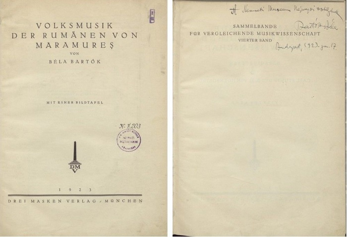 Volksmusik der Rumänen von Maramureş. München, 1923. (Sammelbände für vergleichende Musikwissenschaft) – NM Könyvtár 7.203