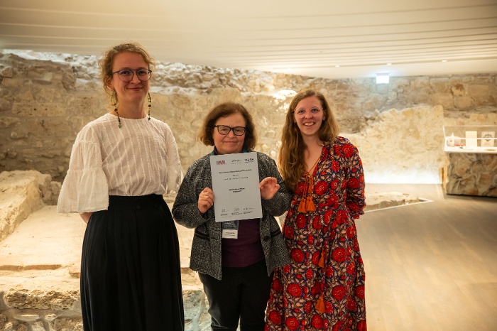 Employees of the Museum of Ethnography with the received certificate