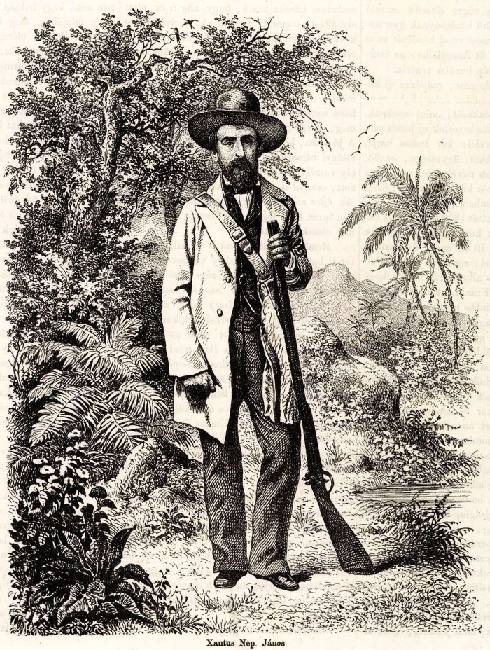 Xántus János portréja. Képes Ujsag 1859.11.27. 19. sz.